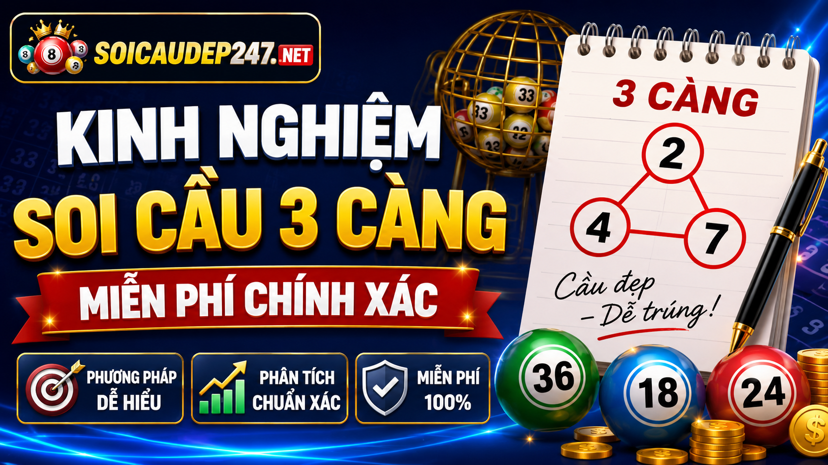 Kinh nghiệm soi cầu 3 càng miễn phí chính xác