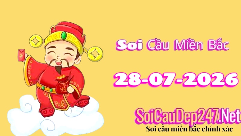 Soi cầu miền Bắc ngày 28/07/2026