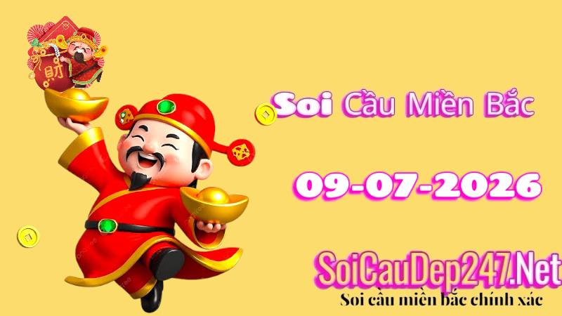Soi cầu miền Bắc ngày 09/07/2026