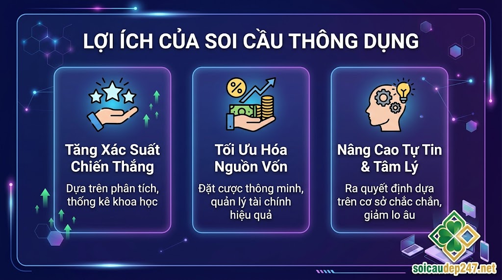 Lợi ích của soi cầu thông dụng